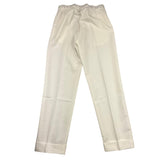 Numbers Solid Color Pants With Elastic Waist Cream For Boys