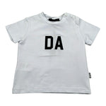 Daniele Alessandrini T-Shirt Girocollo Tinta Unita con Stampa per Neonato 1296M00270XX BIANCO DANIELE ALESSANDRINI 