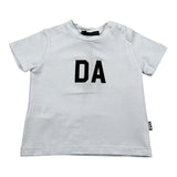 Daniele Alessandrini T-Shirt Girocollo Tinta Unita con Stampa per Neonato 1296M00270XX BIANCO DANIELE ALESSANDRINI 