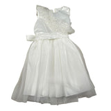 Magnifica Lulu Abito Cerimonia Giromanica Tinta Unita per Bambina ANITA BIANCO MAGNIFICA LULU 