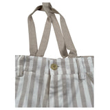 New Gereration Bermuda con Bretelle Fantasia A Righe Beige per Bambino 221351 BEIGE NEW GERERATION 