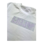 Liu Jo T-Shirt Tinta Unita con Brillantini per Neonata KA5095NXX BIANCO LIU JO 