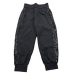 ICEBERG pantalone tinta unita con elastico in vita e profili paillettati Nero per Bambina PTICE5355J NERO ICEBERG 