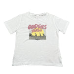 Pepe Feamo T-Shirt Girocollo Tinta Unita con Stampa per Bambino PB503988 BIANCO PEPE JEANS 