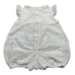 Petit Pagliaccetto Giromanica tinta unita con Tull Bianco per Neonata S7214562 BIANCO PETIT 