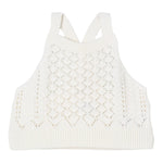 Il Gufo Top Tinta Unita Traforato per Bambina P25TC088EM442 PANNA IL GUFO 