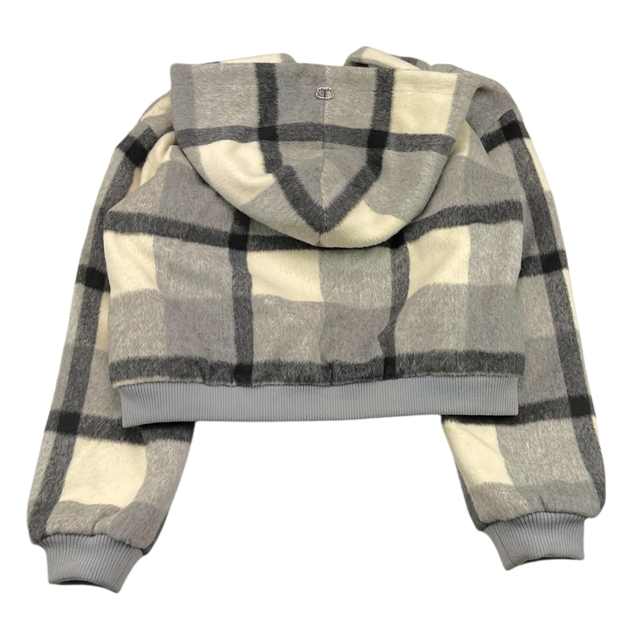 TWINSET giubbino tricolore fantasia a quadri con zip Grigio per Bambina 242GJ2261 GRIGIO TWINSET 