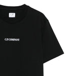 C.P. Company T-Shirt tinta unita con Stampa Nero per Bambino CBM008 NERO C.P. COMPANY 