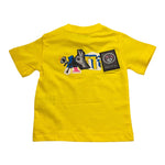 Cesare Paciotti T-Shirt Girocollo Tinta Unita con Stampa per Bambino TSP5105B GIALLO CESARE PACIOTTI 