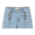 Twinset Jeans Tinta Unita Modello A Palazzo con Tasche Americane per Bambina 251GJ2541X AZZURRO TWINSET 