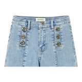 Twinset Jeans Tinta Unita Modello A Palazzo con Tasche Americane per Bambina 251GJ2541X AZZURRO TWINSET 