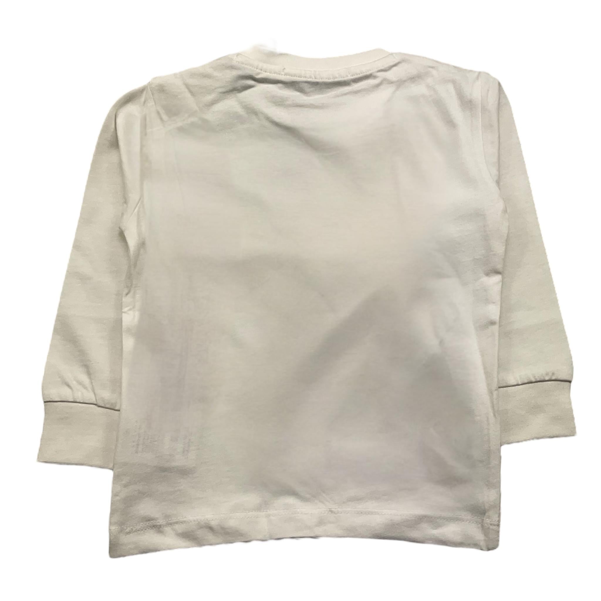 CESARE PACIOTTI shirt girocollo tinta unita con stampa in contrasto Panna per Neonato TSP5315BX PANNA CESARE PACIOTTI 