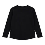 GUESS shirt tinta unita girocollo con stampa Nero per Bambina J4YI24K6YW4 NERO GUESS 
