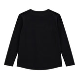 GUESS shirt tinta unita girocollo con stampa Nero per Bambina J4YI24K6YW4 NERO GUESS 