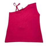 Gaelle Solid Color Tank Top With Logo Fuchsia For Girls