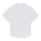 Boss Polo Mezza Manica Tinta Unita con Logo per Bambino J52017 BIANCO BOSS 
