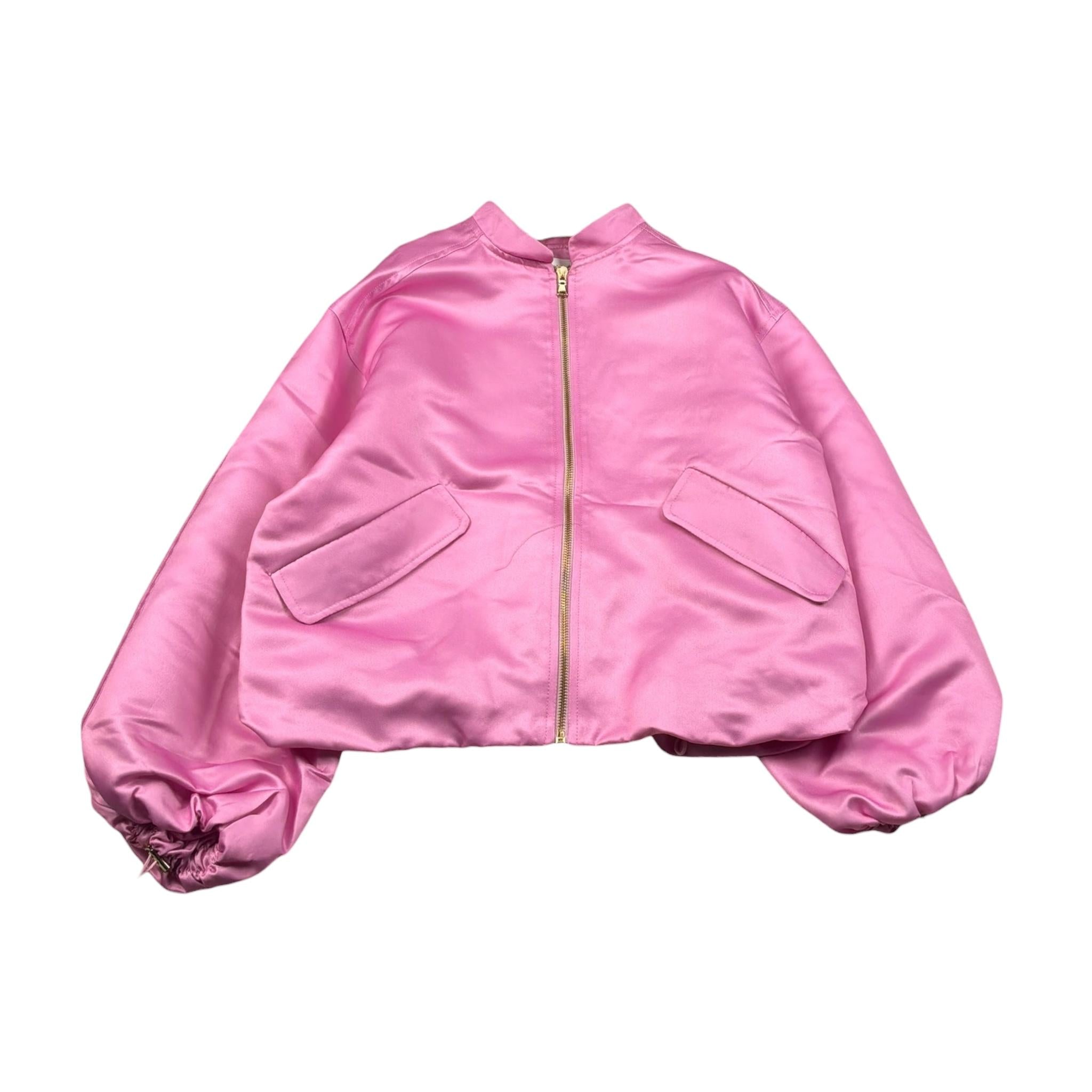 Lu Lu By Miss Grant Giubbino Tinta Unita con Zip per Bambina KLL3654 ROSA LU LU BY MISS GRANT 