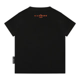 John Richmond T-Shirt Girocollo tinta unita con Stampa Nero per Bambino RIP25014TSJXXXX NERO JOHN RICHMOND 