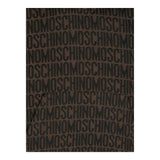 MOSCHINO felpa tinta unita logata con cappuccio Marrone per Bambino HUF08C MARRONE MOSCHINO 