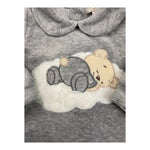NANAN tutina tinta unita con stampa Grigio per Neonato AI2400101GR GRIGIO NANAN 