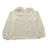 M+E' shirt tinta unita con colletto Bianco per Neonata UE1023 BIANCO M+E' 