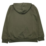 PUMA felpa chiusa con cappuccio tinta unita con stampa logo Verde per Bambino 58696508 VERDE PUMA 