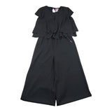 Liu Jo Black Solid Color Palazzo Sleeveless One-Piece Jumpsuit for Girls