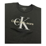 Calvin Klein T-Shirt Girocollo Tinta Unita con Logo per Bambina IG0IG02801 NERO CALVIN KLEIN 