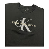Calvin Klein T-Shirt Girocollo Tinta Unita con Logo per Bambina IG0IG02801 NERO CALVIN KLEIN 