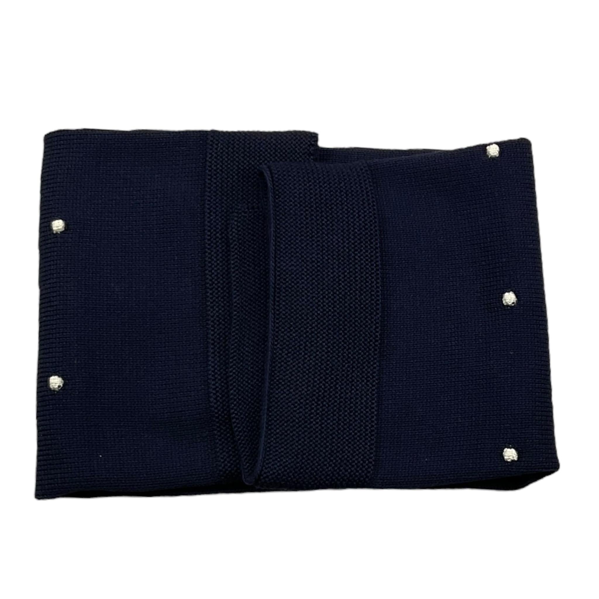 LITTLE BEAR coperta tinta unita con ricami in contrasto Blu per Neonato 9114 BLU LITTLE BEAR 