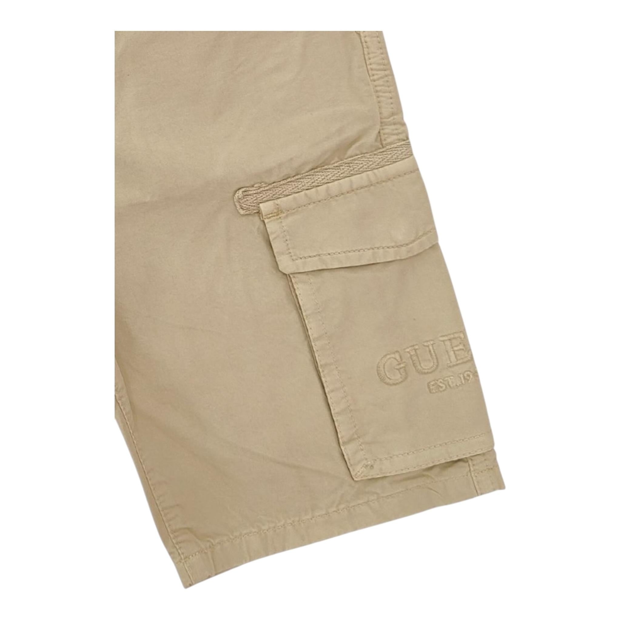 Guess Bermuda Tinta Unita con Tasconi per Bambino L5RD03WH304 BEIGE GUESS 