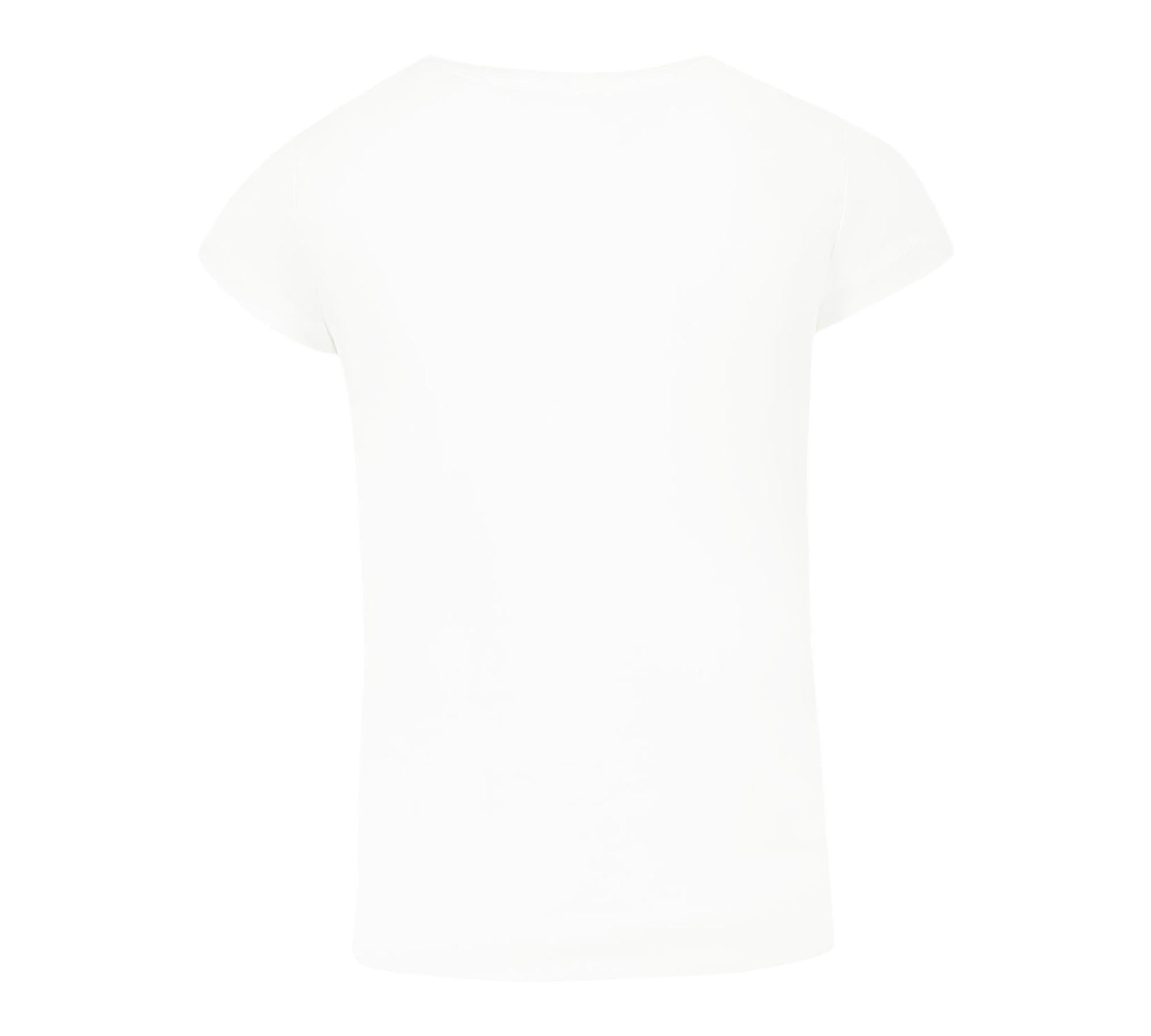 Monnalisa T-Shirt Girocollo Tinta Unita con Stampa per Bambina 19E615 BIANCO MONNALISA 