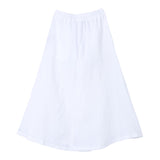 Aspesi Palazzo Pants Solid Color With Elastic Waist White For Girls