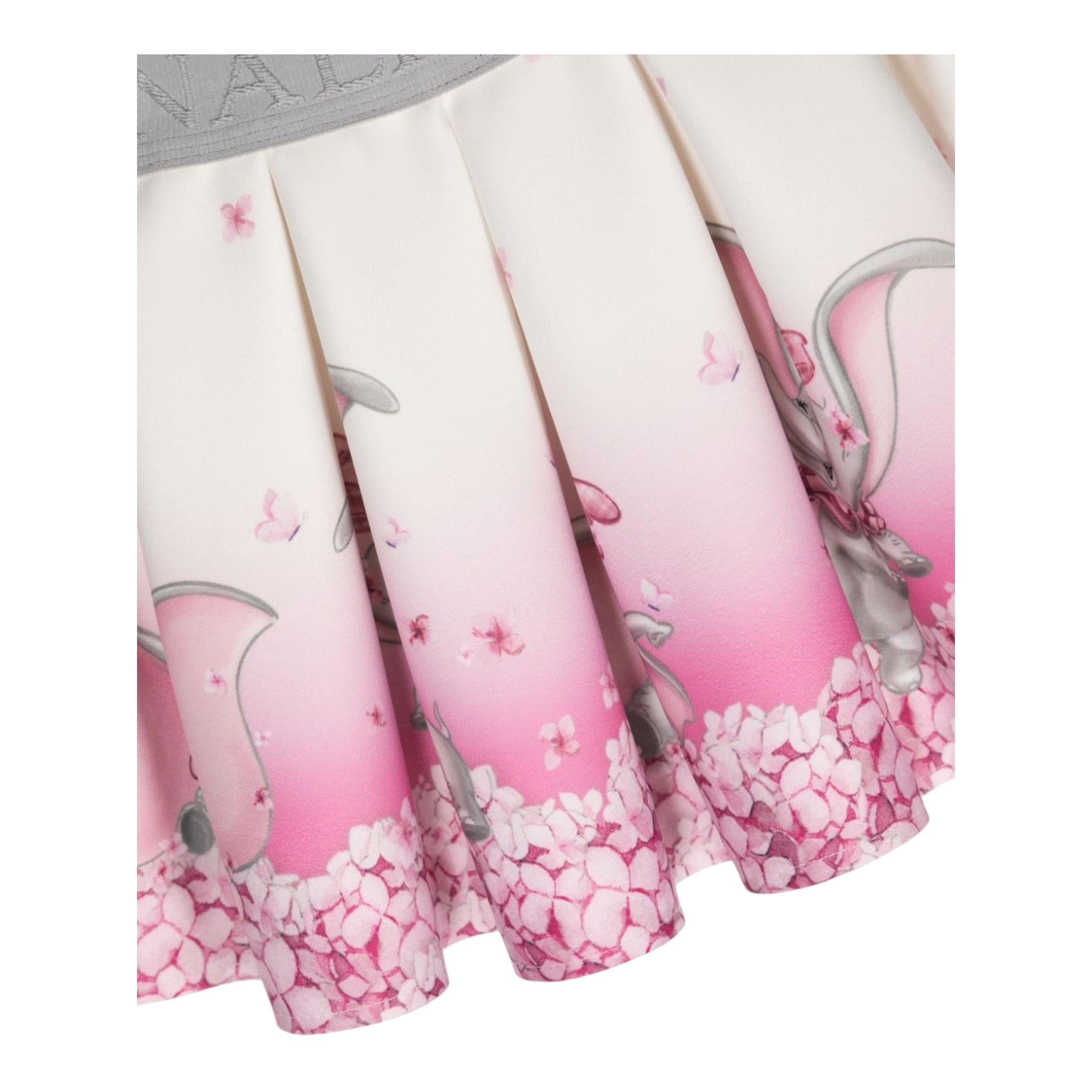 MONNALISA gonna tinta unita con stampa dumbo Bianco per Neonata 31D700 BIANCO MONNALISA 