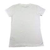 Freddy Solid Color Crew Neck T-Shirt with Glitter Print White for Girls