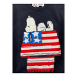 SAINT BARTH maglia tinta unita girocollo stampa snoopie Blu per Bambino SNOOPYUSA BLU SAINT BARTH 