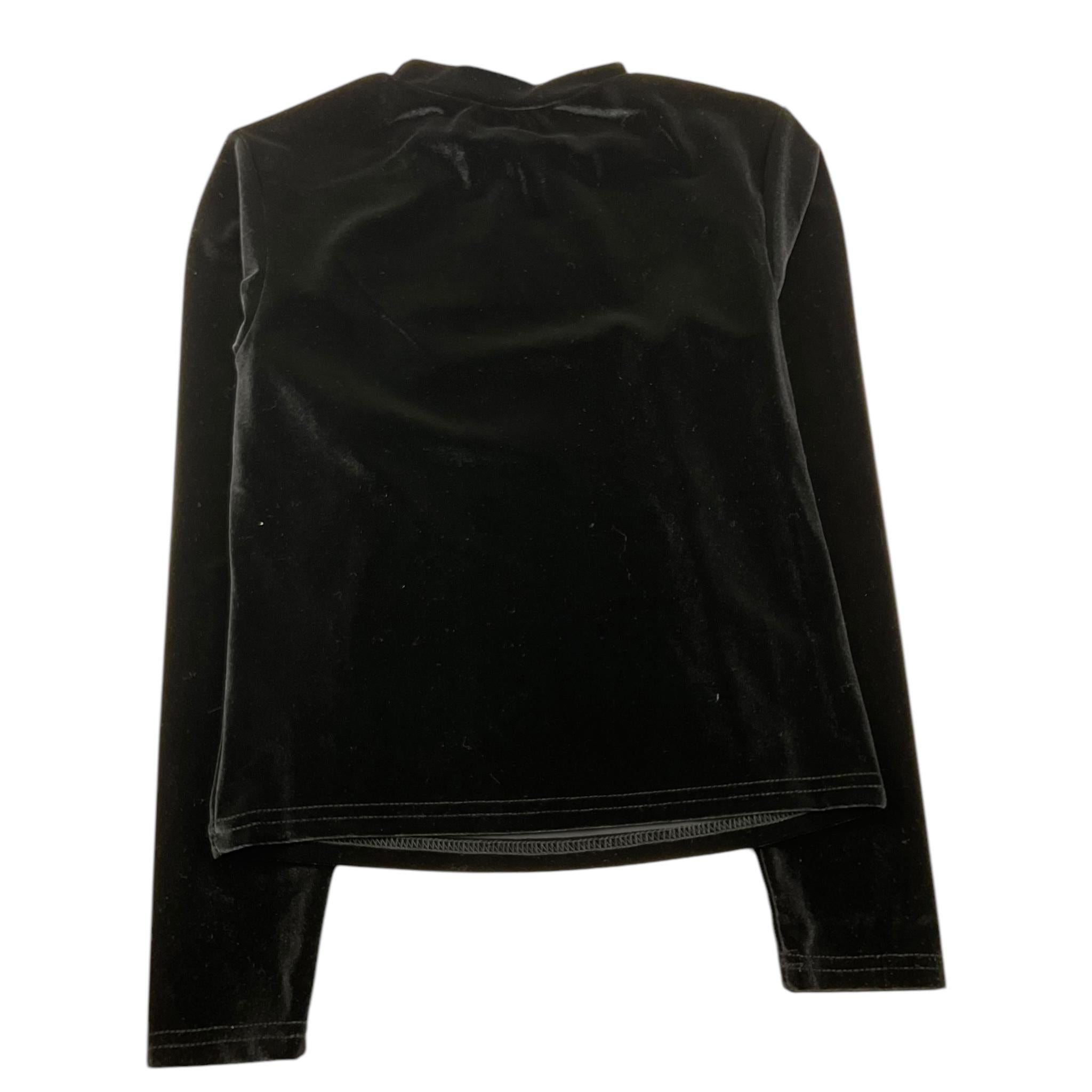 MARC ELLIS shirt in velluto tinta unita con logo Nero per Bambina JMJTS15744 NERO MARC ELLIS 