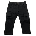 DANIELE ALESSANDRINI jeans tinta unita con girovita regolabile Nero per Neonato 1291P00023NXX NERO DANIELE ALESSANDRINI 