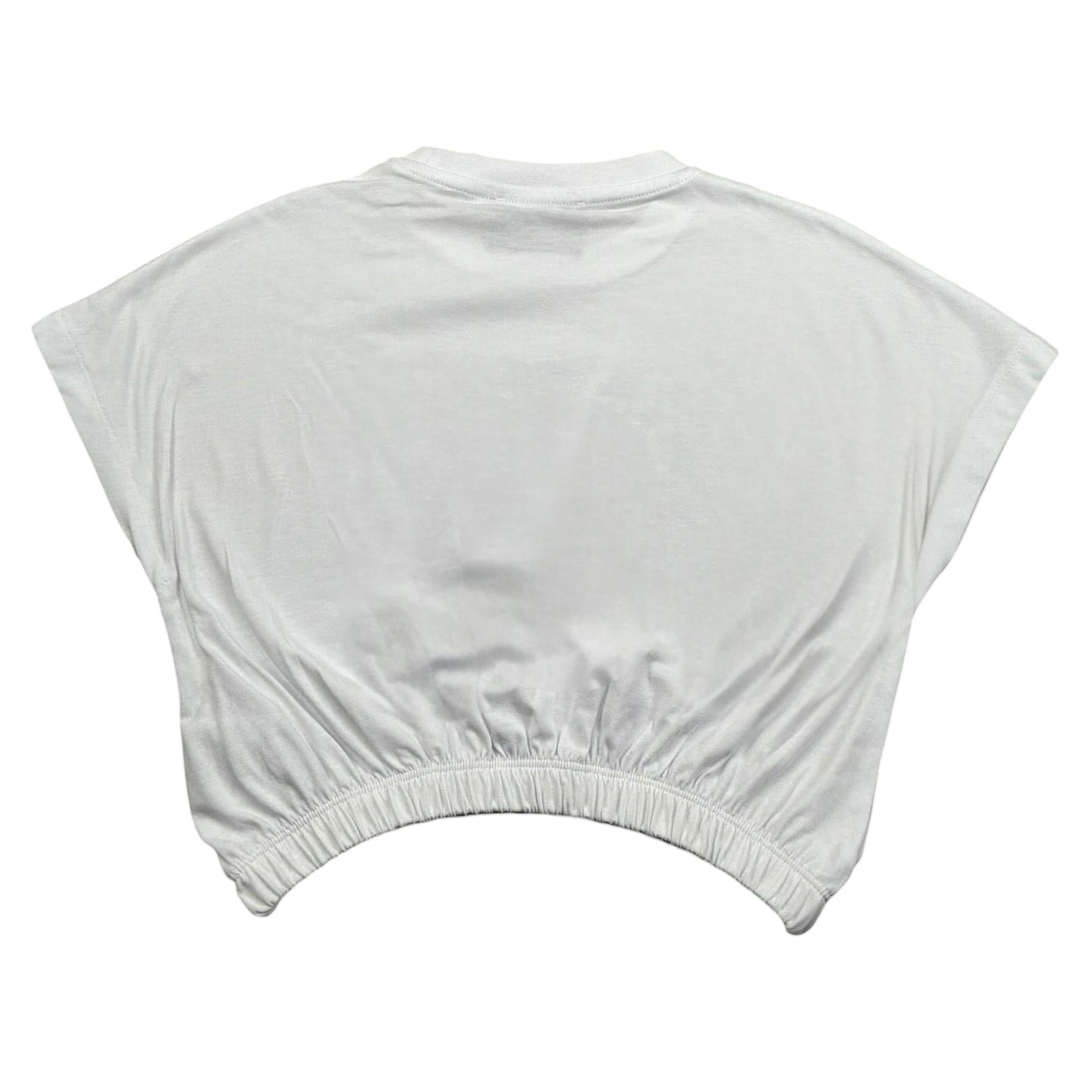 Iceberg T-Shirt Girocollo Tinta Unita con Stampa per Bambina TSICE5159JX BIANCO ICEBERG 