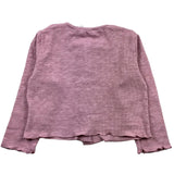 Babe &amp; Tess Solid Color Round Neck Shrug Pink For Baby Girl