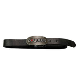 Dqueen Solid Color Belt With Black Lgo For Kids
