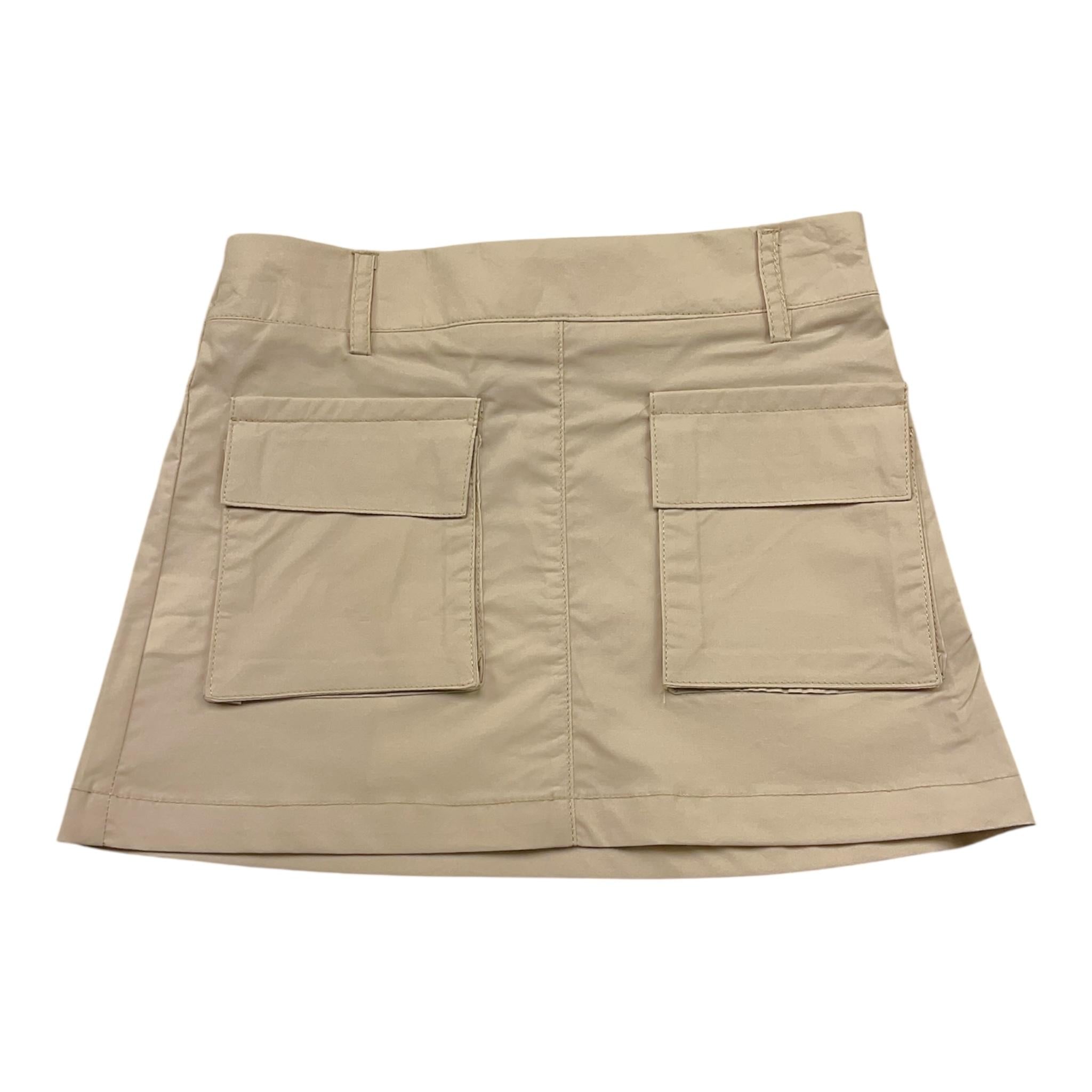 Manila Grace Gonna Tinta Unita con Tasconi per Bambina 312GMBS25 BEIGE MANILA GRACE 