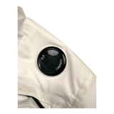 CP Company Plain Hooded Jacket White For Boys