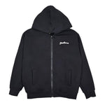 Disclaimer Felpa con Zip E Cappuccio Tinta Unita con Logo per Bambina 25EDK58510 NERO DISCLAIMER 