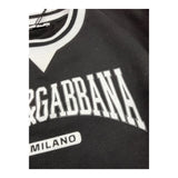 DOLCE & GABBANA felpa tinta unita gircocollo con profili in contrasto Nero per Bambino L4JWKR NERO DOLCE & GABBANA 