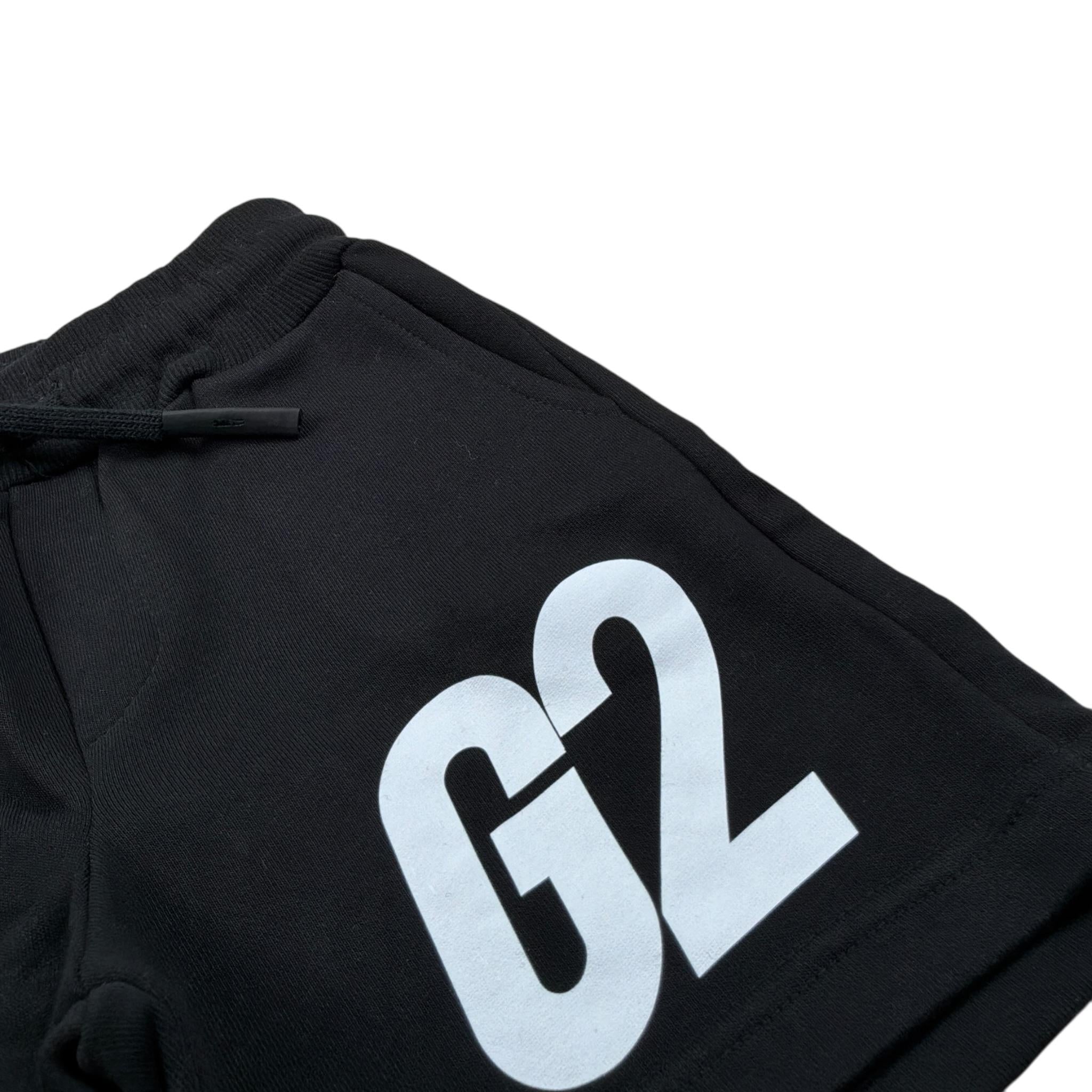 G2Firenze Bermuda tinta unita con Elastico In Vita Nero per Bambino G2LOGO NERO G2FIRENZE 