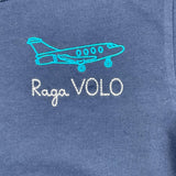 SAINT BARTH t-shirt girocollo tinta unita con stampa Blu per Bambino RAGA BLU SAINT BARTH 