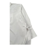 Dondup Camicia Manica Lunga Tinta Unita con Ricamo Logo per Bambina DFCA037 BIANCO DONDUP 
