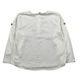 Bamboom+Babies Shirt Tinta Unita con Bottoni per Neonato 849 PANNA BAMBOOM+BABIES 