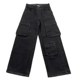 ICEBERG jeans tinta unita modello palazzo Nero per Bambina PH13010G66 NERO ICEBERG 